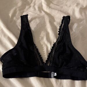 Aerie Black Star Lace Bralette
